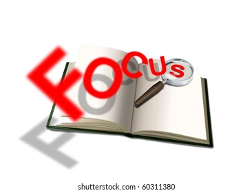 Open book and floating focus