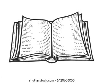 Open Book Isolated On White Background Stock Vector (Royalty Free ...