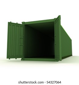 Open Cargo Container