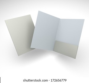 Open Closed Blank A4 Size Folder Stock Illustration 172656779 ...