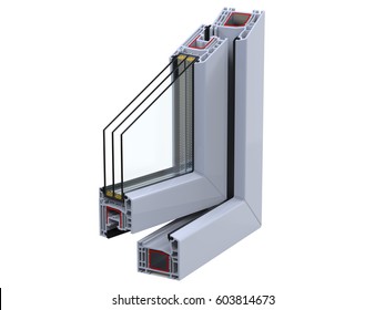 Open Cross Section Through Window Pane Stock Illustration 603814673 ...