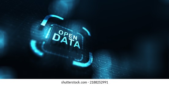 Open Data Database Integration Api Internet Technology Concept.