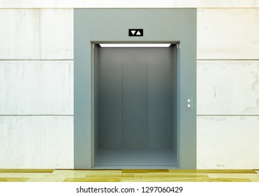 Open Elevator 3d Rendering Mockup