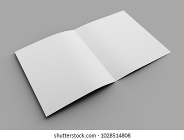 Open Fold Brochure Mock 3d Illustartion Stock Illustration 1028514808 ...