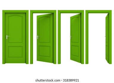 Open Green Door  