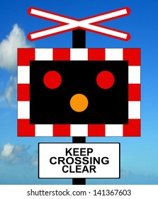 Level Crossing Without Barrier Gate Ahead High Res Stock Images Shutterstock