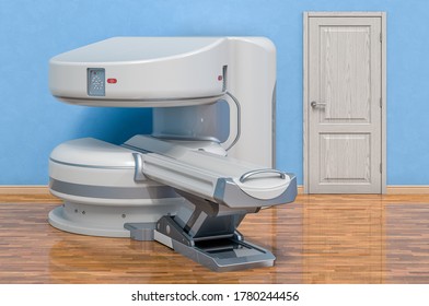 Open MRI Machine In Room. 3D Rendering