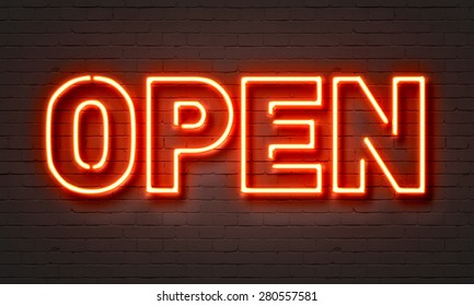 Open Neon Sign