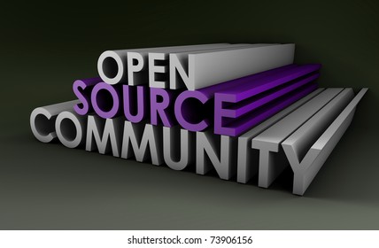 Open Source Community Concept In 3D Art