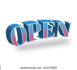 Open Text Title Headline 3d Fancy Stock Illustration 621275087 ...