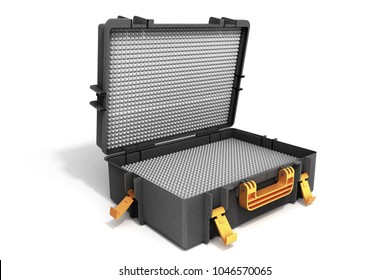 open tools case 3d render on white background