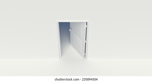 open white door