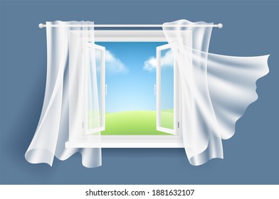 窓 カーテン 朝 のイラスト素材 画像 ベクター画像 Shutterstock
