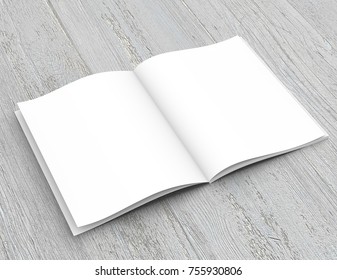opened book template 3d rendering ez canvas