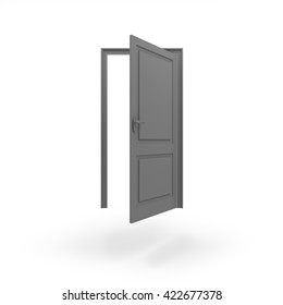 Opened Door Icon Jpeg Isolated White Stock Illustration 422677378 ...