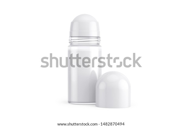 Download Opened Rollon Deodorant Mockup Realistic White Stock Illustration 1482870494