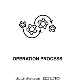 Operation Process Line Icon