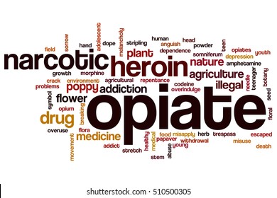 Opiate Word Cloud Concept