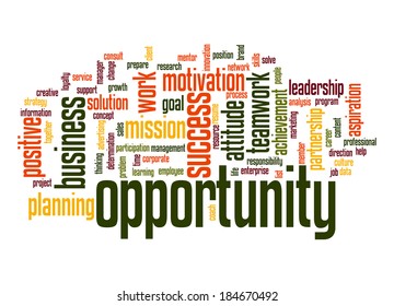 Opportunity word cloud
