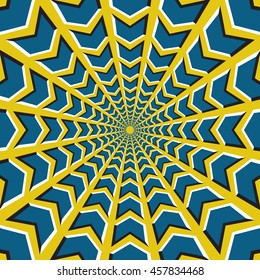 Optical Illusion Bitmap Background Blue Arrows Stock Illustration ...