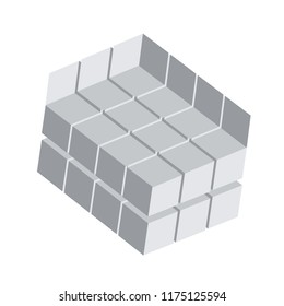 Optical Illusion Geometric Block Structure Background Stock ...