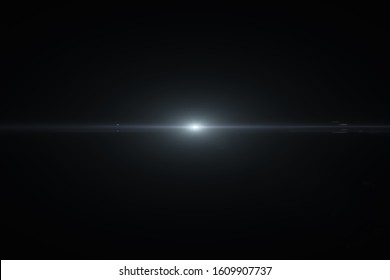 Optical Lens Flare Effect On Black Blackground