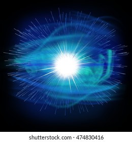 Optical Light Lens Flare Star Effect Stock Illustration 474830416 ...