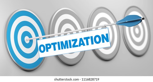 Optimization on target as productivity concept (3D Rendering)