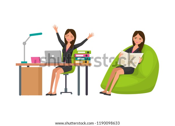 Options Rest Relaxation Work Exercises Next Stock Illustration