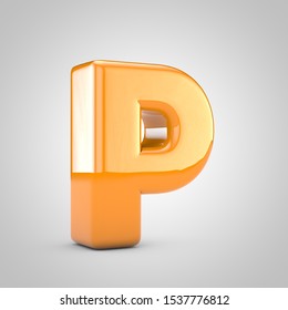 Orange 3d Letter B Uppercase Isolated Stock Illustration 1537776845