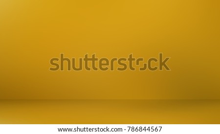 Orange 3d room. Background
