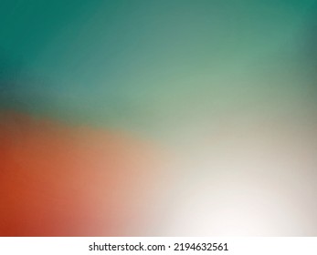 Green​ And​ Orange, White​ Gradient​ Blurred​ Back​ground, Abstract, For​ Graphics​