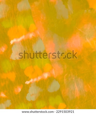 Orange Abstract Dirty Art. Dirty Art Painting. Watercolor Print. Wet Art Print. Brushed Banner. Autumn Splash Banner. Tie Dye Batik. Bright Aquarelle Texture. Green Tie Dye Patchwork.