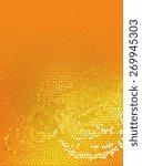 Orange abstract mosaic background 2. For brochure, website, poster, tittle page of catalog. From the series: one style, different composition and color options.