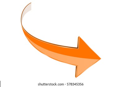 Orange Curved Arrow Images, Stock Photos & Vectors | Shutterstock