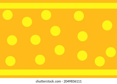 orange background with 2 lines and random circles pattern