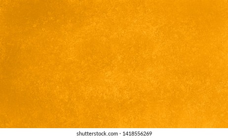 Orange Background With Faint Detailed Old Vintage Grunge Texture; Abstract Rough Bright Autumn Or Warm Fall Material Design That Is Distressed And Worn