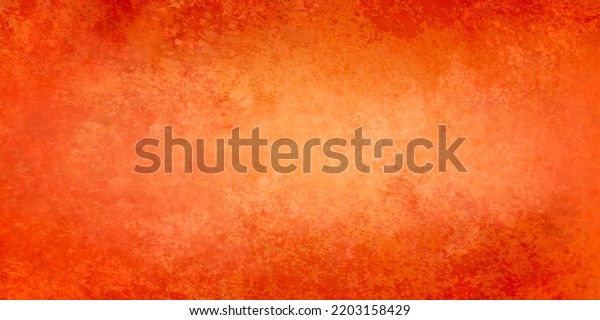 Orange Background Texture Red Border Grunge Stock Illustration