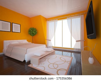 Orange Bedroom