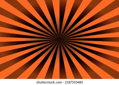 Orange And Black Starburst Abstract Background