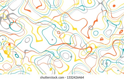 Orange Blue Yellow Curve Wave Line Stock Illustration 1332426464 ...