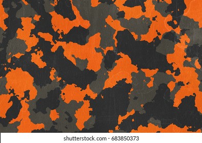 Orange Camouflage.