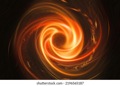 Orange circular sphere abstract background