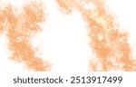 orange cloud illustration on white background