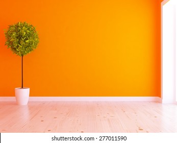 Wallpaper Wall Orange 3d Hd Image Num 40