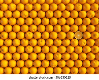 Orange Fruit Background. 3D Illustration. High Quality