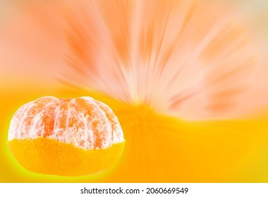 Orange Fruit Fetus Ob Blurred Background