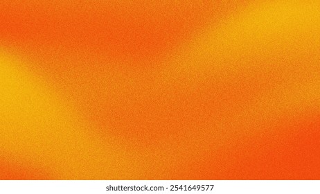 Orange grainy gradient background with retro aesthetic, featuring a heavy noise texture that creates a glitchy, holographic effect.