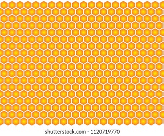 Orange Honey Comb Background Hive