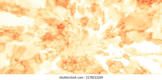 Orange Paint Drips Craft Messy Blur Background. Watercolor Tie Dye Watercolour Old Art. Acrylic Illustration Pattern. White Aquarelle Dirty Banner. Chinese Dyed Illustration.